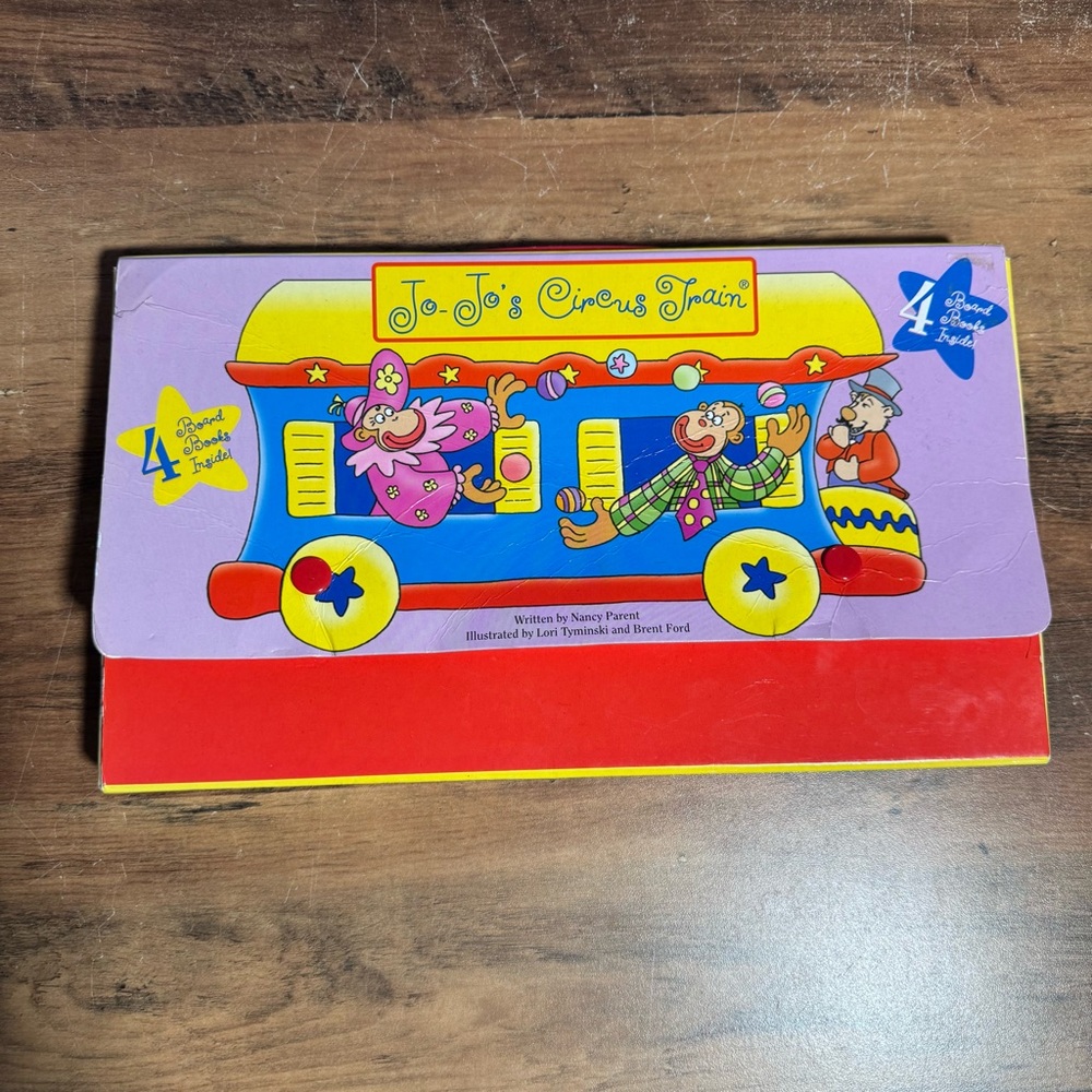 2000 Jo Jo's Circus Train Books Box Set Elephants Poodles Clowns & Lions